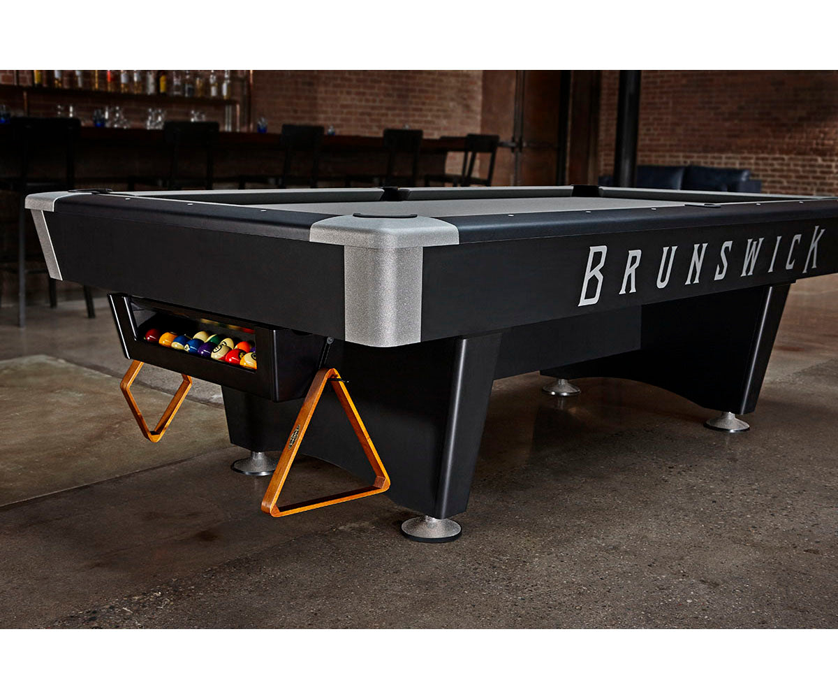 7ft Pro-Am Pool Table in Black – D&L Billiards