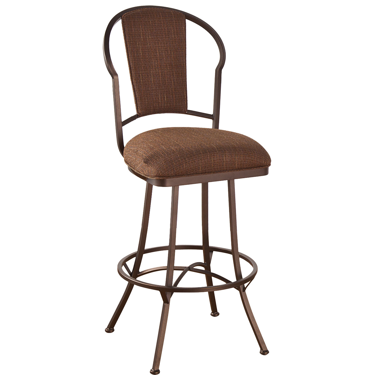 Charleston Bar Stool with Upholstered Back